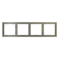Изображение Рамка пластиковая VOLTUM S70 на 4 поста (шелк)